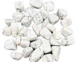 1 Lb Howlite, White Tumbled Stones - $61.59