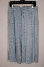 NWT Ink + Ivy L Blue Foulard Daisy Floral Pull On Capri Pajama PJ Pants - £21.39 GBP