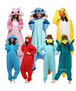 Adult Kigurumi Pajamas Animal Cosplay Cartoon Duck Onesis Halloween Cost... - £23.24 GBP
