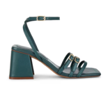 Free People Niki Strappy Heel in Oasis Teal Size 40/9 Anthropologie NEW - $54.40