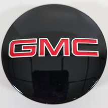 ONE 2014-2024 GMC Sierra 1500 / Yukon 3 1/4&quot; BLACK &amp; RED Center Cap # 84335832 - $30.00