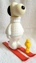 Vintage Avon Snoopy Woodstock Peanuts Ski Team Bubble Bath Full Bottle 1974 - £19.99 GBP