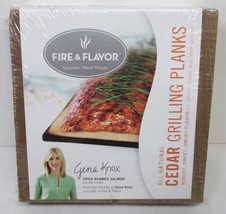 Gena Knox All Natural Cedar Grilling Planks - Lot Of 4 Square 6&quot;X6” - New - £10.62 GBP