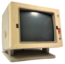 Vintage IBM 3180 W1660  15&quot; Adjustable Stand Terminal CRT Monitor - No Key - £88.13 GBP