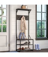 River Ridge-Afton Hall Tree With Bench Seat Coat Hooks Top Shelf Shoe Rack - $4,965.35 MXN