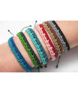 Pulsera de la amistad tejida a mano pulseras para mujer trenzada ajustab... - $17.82+