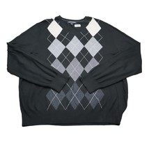 Banana Republic Shirt Mens XL Extra Black Gray  Pullover Sweater V Neck ... - £23.72 GBP