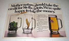 1978 Stella Artois Beer Ad - Happy to Take The Money - £14.53 GBP