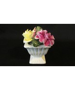 Lefton Bone China Painted 3 Flower Basket Made in England - £4.00 GBP