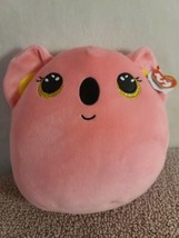 2021 TY Squish-a-Boos POPPY the Pink Koala Cushion Pillow Plush (Small Size 10&quot;) - £10.25 GBP