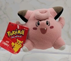 Vintage 1999 Hasbro Nintendo Pokémon Clefairy #35 Beanie Plush NWT - €21,21 EUR