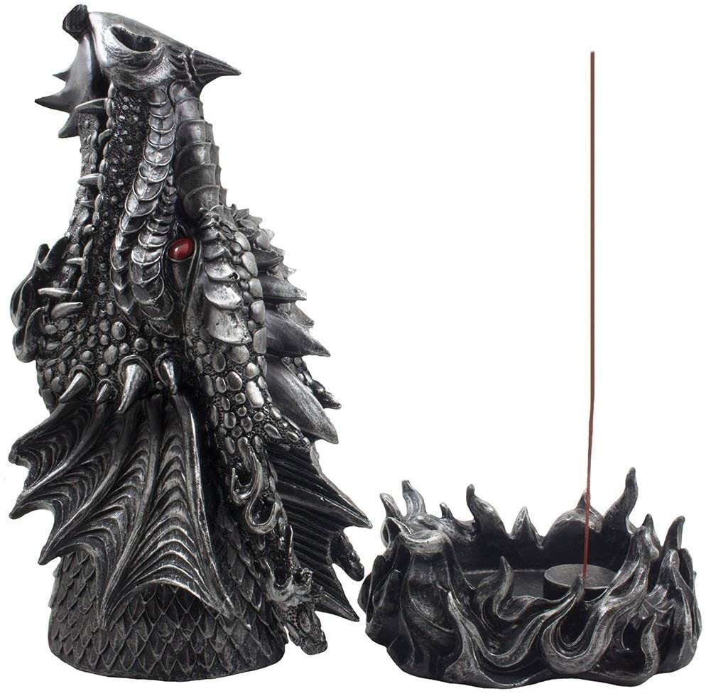 Primary image for Large 12 Inch Tall Dragon Head Incense Burner Statue for Sticks or Cones