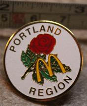 McDonalds Portland Rose Region Oregon USA Collectible Pinback Pin Button - £11.59 GBP