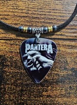 Handmade Pantera Vulgar Aluminum Guitar Pick Necklace - £9.72 GBP