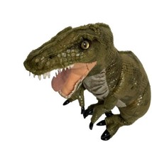 20&quot; FAO Schwarz Green Dinosaur T-Rex Plush Stuffed Toy-Realistic Looking - $17.22