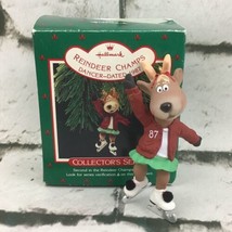 Vintage 1987 Hallmark Collector Series Reindeer Champs Dancer Christmas Ornament - £7.76 GBP