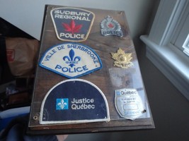 Canadian  police Ville de Sherbrooke  Quebec Sudbury regional badge patc... - £133.67 GBP
