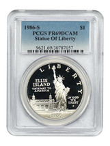 1986-S $1 Statue Of Liberty PCGS PR69DCAM - £40.71 GBP