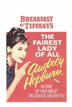 Audrey Hepburn Movie Poster ~ Breakfast At Tiffany&#39;s Fairest 26x38 Georg Peppard - £7.14 GBP