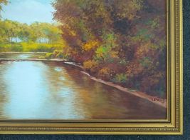 Vintage Landscape Oil Painting by Lillian Hulsmann (Lample) image 2