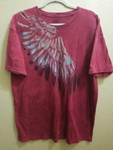 Rock &amp; Republic Weathered Red Men&#39;s XL Shirt With Wing Design - £8.50 GBP