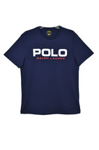 Polo Ralph Lauren Mens Navy Blue Short Sleeve Logo Tee T-Shirt, Medium M 3189-11 - £46.97 GBP