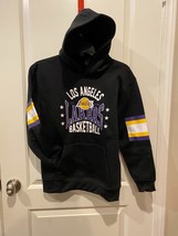 $70 Youth Boy&#39;s NBA LA Lakers Basketball Gym Fleece Hoodie Sweatshirt 14-16 XL - £35.08 GBP