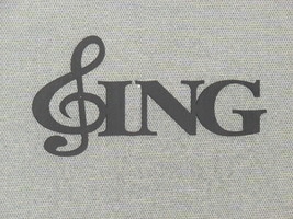 Sing Word With Treble Clef Laser Cut Wood Wall Art Decor Music - £11.15 GBP