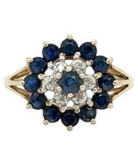 Sapphire &amp; Diamond 10k Yellow Gold Ring 2.2g Size 6.25 - $4,900.00