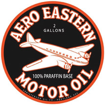 Aero Eastern Motor Oil Metal Sign 28&quot; Diameter - £98.08 GBP