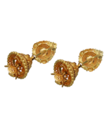 20 carat stamp actual gold 3.5cm stud earring for princess miss you jewelry - €1.910,55 EUR