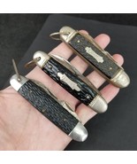 vintage pocket knife lot x3 Kamp King Camper old USA Imperial Ideal Sabre - $63.13 CAD