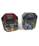 Lot Of 2 Random Pokemon Trading Card Game Collector Tins for storage - E... - £10.22 GBP
