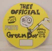 Green Day / Billie Joe - Vintage Original Concert Tour Cloth Backstage Pass - £7.99 GBP