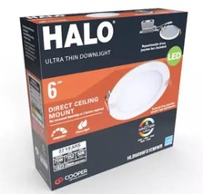 Halo HLB 6” Slim Canless LED Recessed Light HLB6099FS1EMWR New OB Lot 1222 - £14.59 GBP