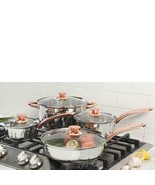 The Gibson Home Anston 8-pc. Cookware Pan Cooking Set Pot Fry Skillet - £34.06 GBP