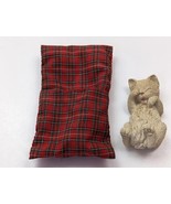 “Yawner” Figurine &amp; Bed  Sandicast Sandra Brue Lil Snoozer White Cat - £15.66 GBP