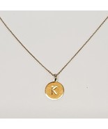 Kate Spade New York Initial Pendant Necklace K Gold Tone- &quot;One In A Mill... - $359.84 MXN