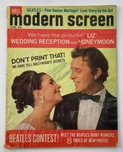 VTG Modern Screen Magazine June 1964 Liz Taylor &amp; Richard Burton No Label - £22.65 GBP