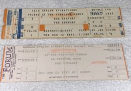 Rod Stewart 2 Unused 1977 1979 Concert Tickets Tour L.A. Forum - $15.98