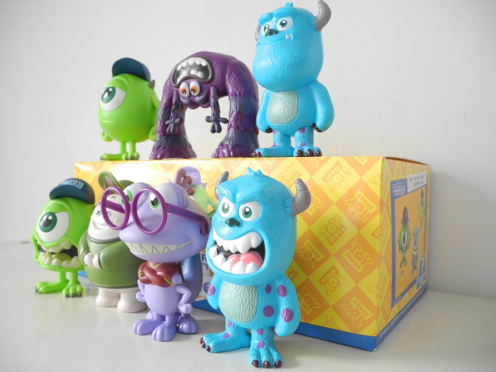 Primary image for Awesome Disney x 7-11 Monster Inc Figures Buddies doll Set (7pcs all)
