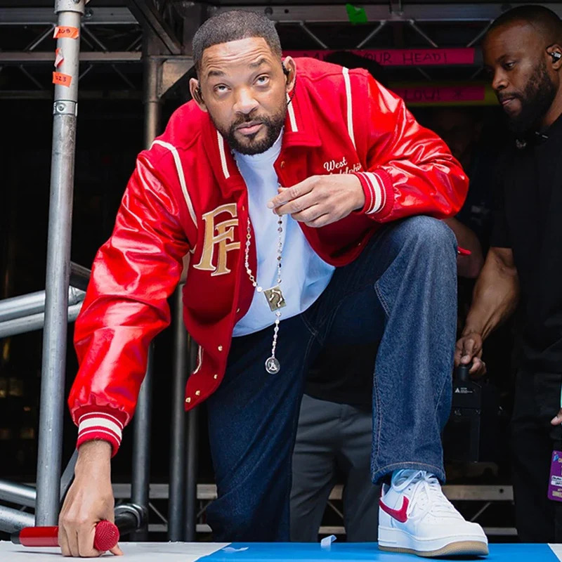 Will Smith Summertime Ball 2025 Red Varsity Jacket - $180.00+