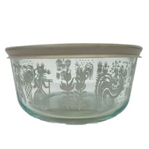 Pyrex Clear Amish Butterprint 1 Qt Bowl 7201 USA W/ Lid - £15.77 GBP