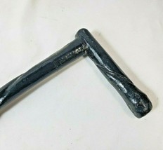 Vintage 33&quot; Black Cane Walking Stick Wooden Hand Carved Design Chimney Rock, NC - £53.73 GBP