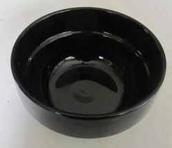Stax living Black Gloss Finish Large Round Ceramic Collectible Bowl, Sta... - $9.99