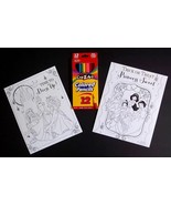 Halloween Disney Princess coloring cards x 2 with 12 pack Crazy Art pencils - £3.79 GBP