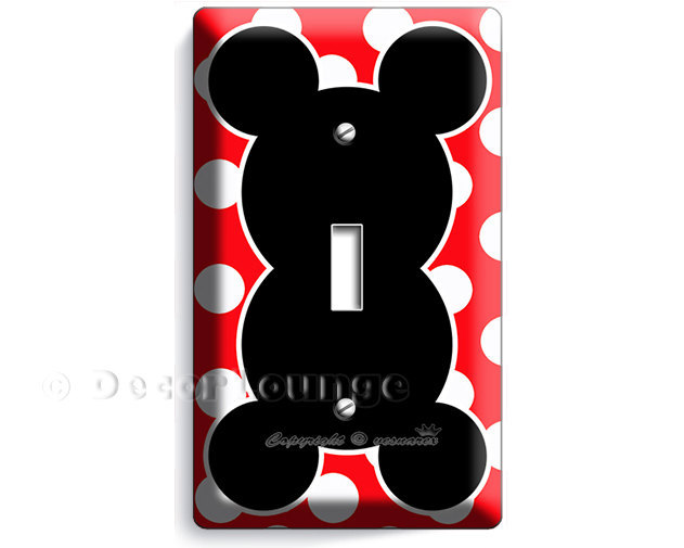 Mickey Mouse for infant Baby Boy or a Girl single light switch wall plate cover