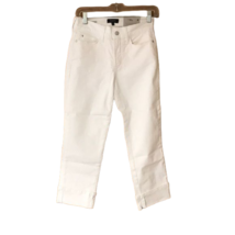 NYDJ Women&#39;s Dayla Wide Cuff Capri Jeans Size 0 - £45.46 GBP