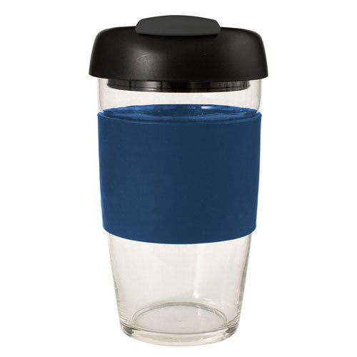 Avanti Glass Reusable Go Cup 473mL - Navy/Black/Char - $30.14
