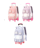 Wadan 6-Wheels 16 Inch Rolling School Backpack Kids Luggage Shoulder Bac... - $37.99